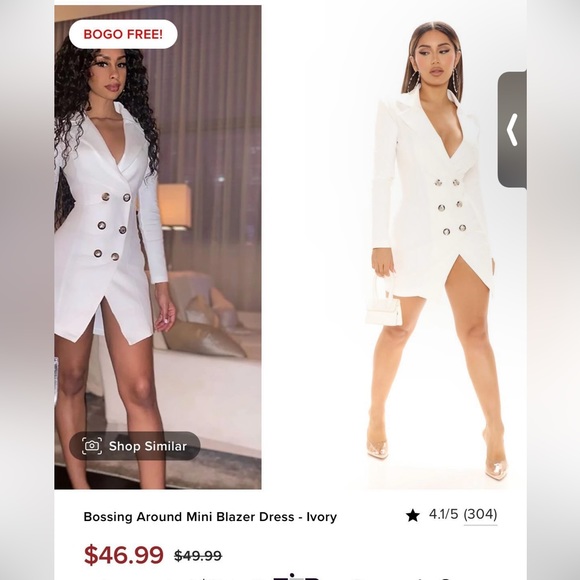 bossing around mini blazer dress Bossing Around Mini Blazer Dress